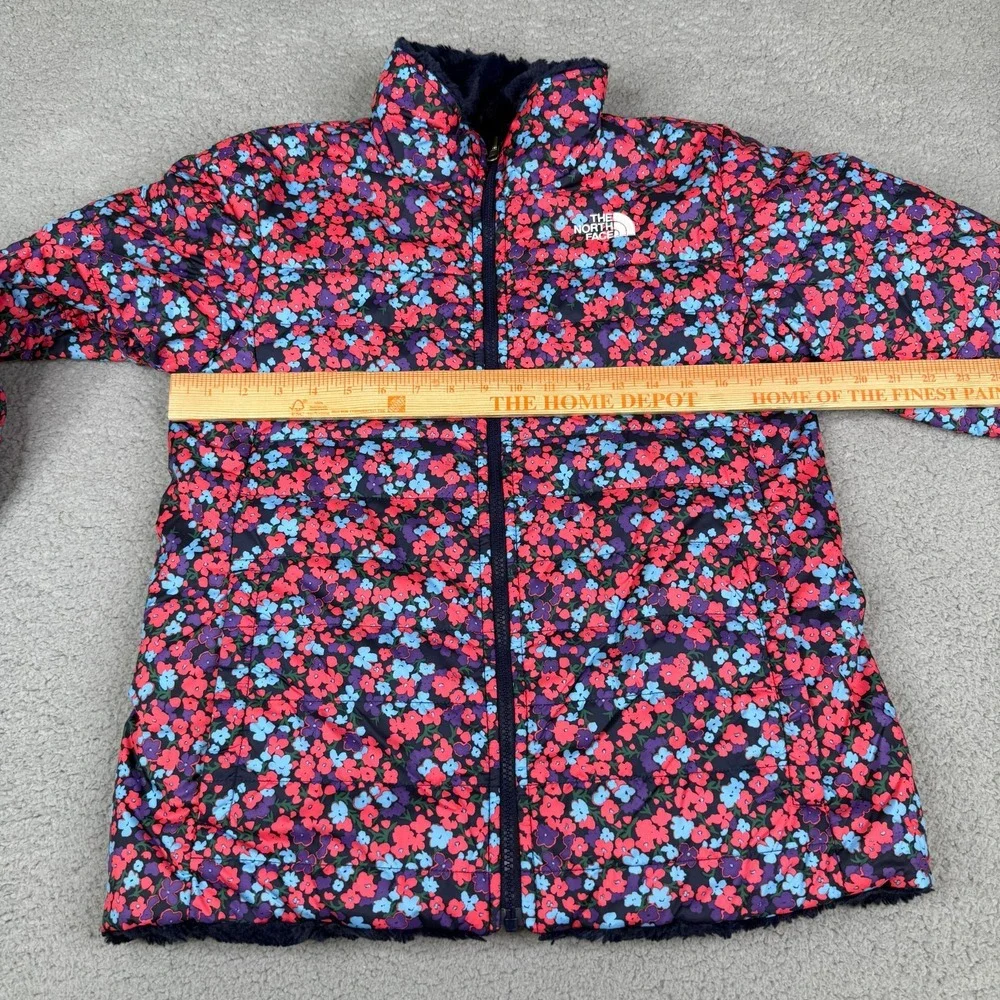The North Face Jacket Girls XL 18 Mossbud Swirl Floral Reversible Sherpa Fleece